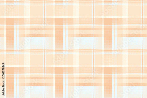 Window texture tartan textile, overlay pattern plaid seamless. Luxury background vector fabric check in blanched almond and alice blue colors.