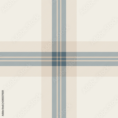 Rich fabric vector tartan, living room check texture background. Discount textile seamless pattern plaid in white and light colors.