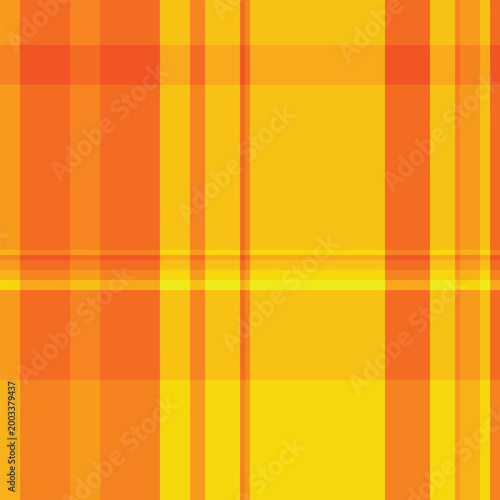 Calm tartan texture pattern, relief check plaid seamless. Fashionable background vector textile fabric in bright and royal gold colors.