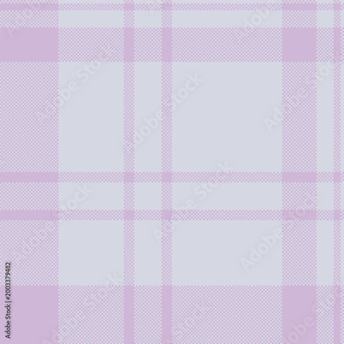 Selection background vector seamless, plank plaid texture tartan. Sixties fabric check textile pattern in white and light colors.