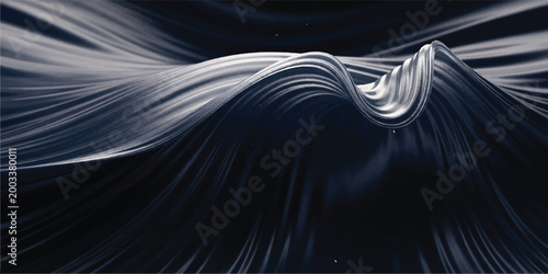 Dark metallic liquid abstract waves with soft highlights abstract metallic background movement highlights industrial material wallpaper minimalist structured backdrop contemporary