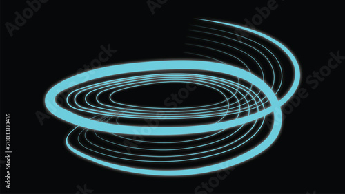 Futuristic Light Ring Background