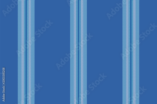 Mreeting pattern vertical texture, crease stripe background fabric. Bifficult lines vector seamless textile in blue and cyan colors.