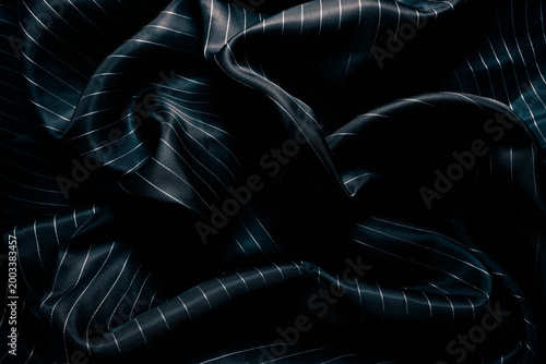 Elegant black silk background for fashion concept