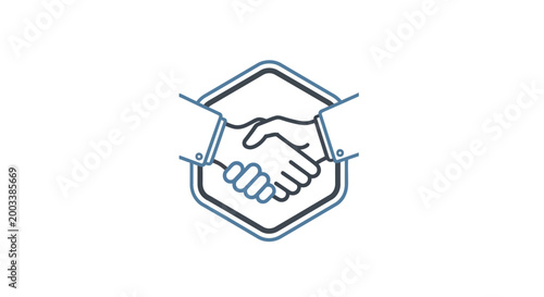 Handshake agreement and partnership concept.