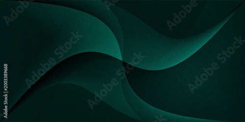 Black dark teal jade emerald sea aventurine green abstract background. Silk satin fabric. Glitter shimmer. Color gradient. Line stripe wave shadow. Drapery curtain. Luxury elegant subtle. Blank design