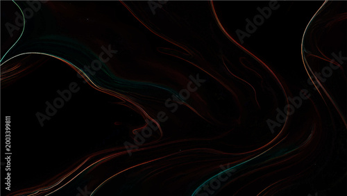 Vector Abstract flowing lines swirling across dark expanse, creating dynamic interplay of color and form, evoking a sense of mystery.