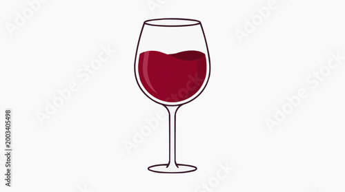 A sophisticated glass of rich, ruby-red wine, perfectly capturing the elegance and allure of the beverage.