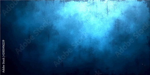 Vector Abstract blue gradient with weathered textured surface background and vibrant indigo shades.