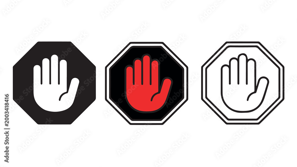 Obraz premium Stop icon