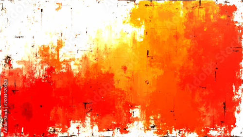 Vector Vibrant painting showcases gradient shades evocative warmth energy. Artistic brushstrokes create textural depth appeal.