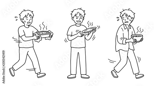 Cooking Mishaps: A Character’s Struggle with Hot Dishes