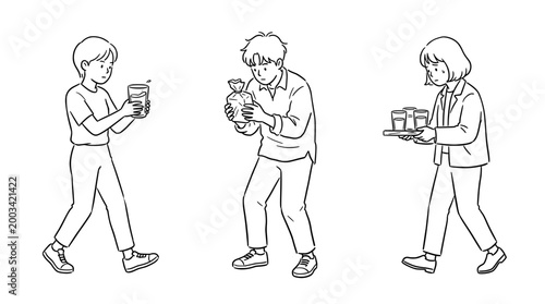 Serving Drinks and Food: A Dynamic Daily Service Scene