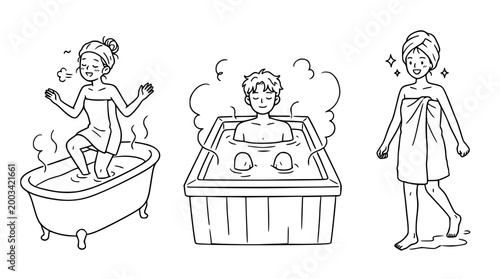 Relaxation therapies: bath time, hot tub soak, self-care spa