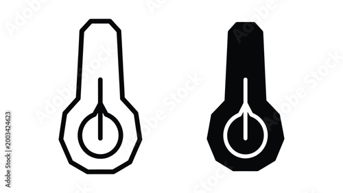 Simple power button icon with on off toggle switch