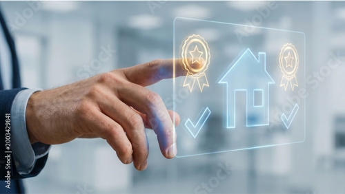 Real Estate Quality Assurance and Property Certification Concept