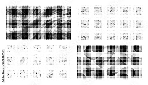 Abstract textured monochrome patterns with organic flowing shapes and granular details
