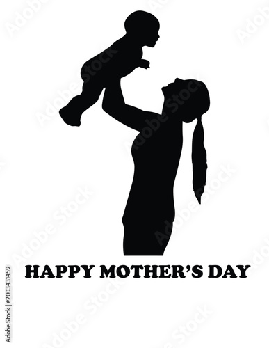 vector illustration of a silhouette of a woman