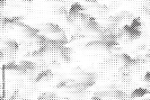 Halftone vector background featuring an abstract two-tone pattern, with ample copy space for customizing your content.