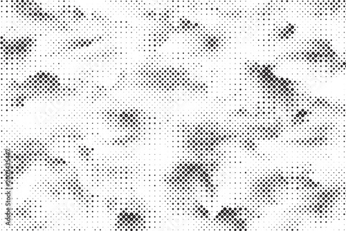 Halftone vector background featuring an abstract two-tone pattern, with ample copy space for customizing your content.