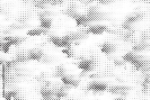 Halftone vector background featuring an abstract two-tone pattern, with ample copy space for customizing your content.