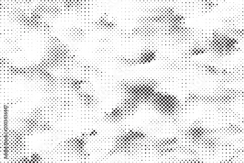 Halftone vector background featuring an abstract two-tone pattern, with ample copy space for customizing your content.