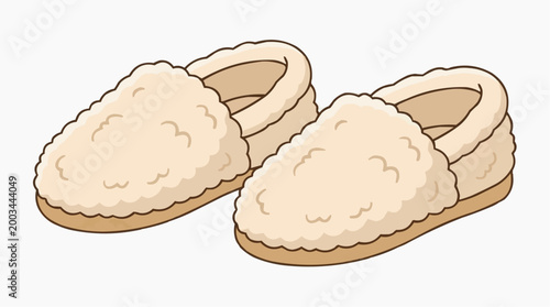 Soft, comfortable slippers with a warm and inviting look, perfect for cozy evenings.