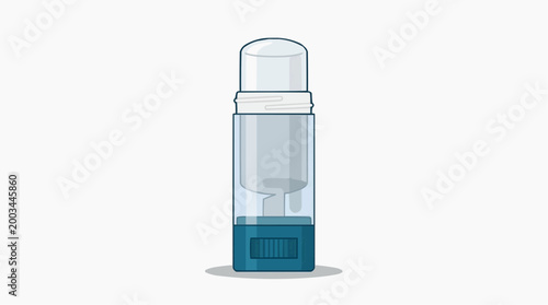 A streamlined, modern nebulizer, a medical device for respiratory relief, stands in clear focus. Its design speaks to convenience and effectiveness in delivering medication. 