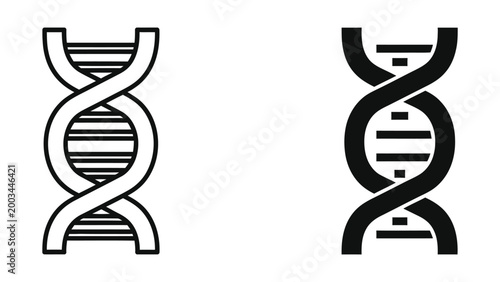 Double helix dna strand illustration vector