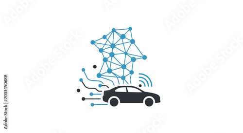 Autonomous car technology with neural network and data connection