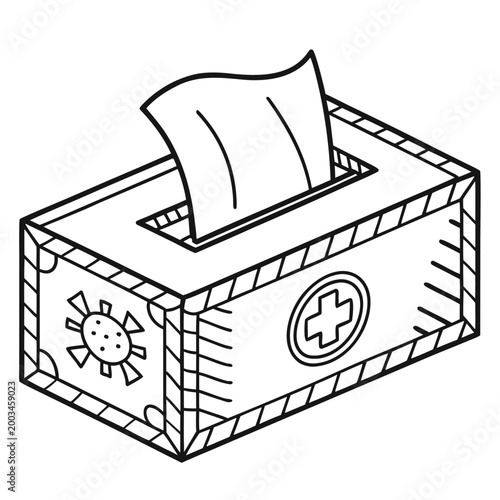 A vintage metal money box vector illustration depicts a 3d cartoon art design of a safe with money icon and a money box vector sketch