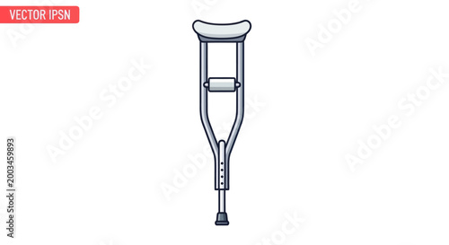 Medical Crutch Orthopedic Aid for Injury Recovery and Mobility Support