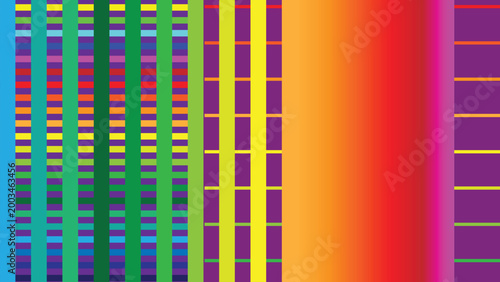 Abstract colorful rainbow background with striped lines in a seamless pattern design suitable for wallpaper or decorative illustration