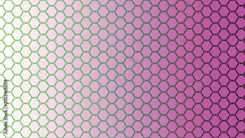 Hexagonal Pattern Gradient Design With Geometric Shapes