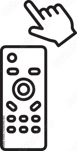 remote control with floating hand gesture