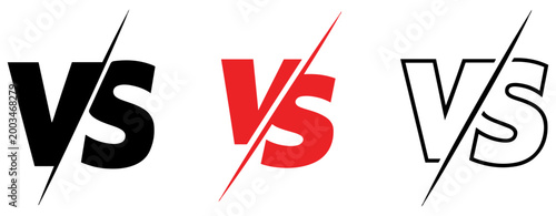 Cuadro en lienzo vs versus competition battle icon