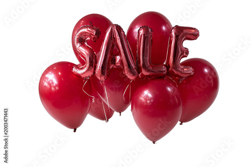 Red Sale Balloons Celebration