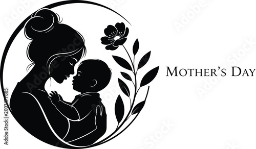 Mother's day concept vactor design with hearts