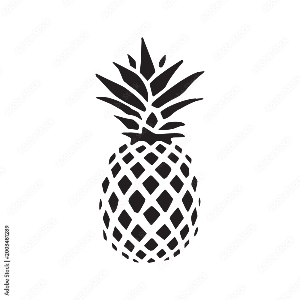 Fototapeta premium pineapple vector illustration