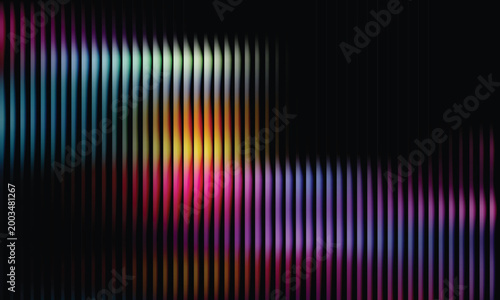 Abstract Vertical Light Streaks with Vibrant Neon Colors on Dark Background