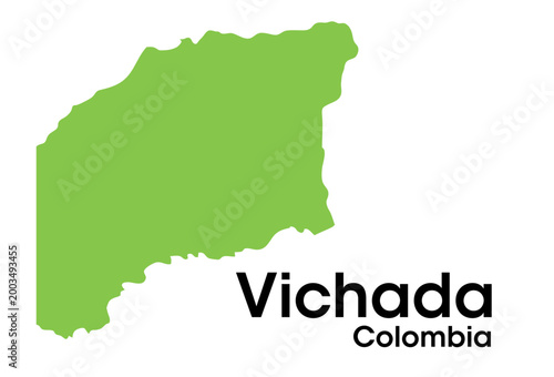 vichada colombia map in vectors