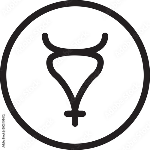 Bioenergy symbol black circle white