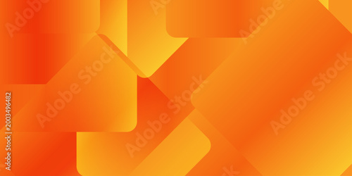 Abstract orange geometric background with overlapping rounded square shapes and gradient. modern abstract background featuring a dynamic composition of translucent, overlapping rounded squares