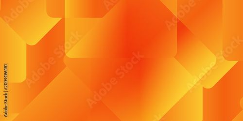 Abstract orange geometric background with overlapping rounded square shapes and gradient. modern abstract background featuring a dynamic composition of translucent, overlapping rounded squares