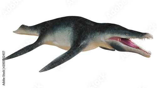 Fotografija Illustration of a prehistoric aquatic reptile.