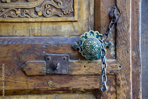 old wooden door
