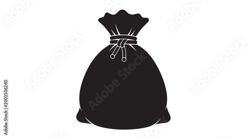 Black Money Bag For Financial Crime Concepts