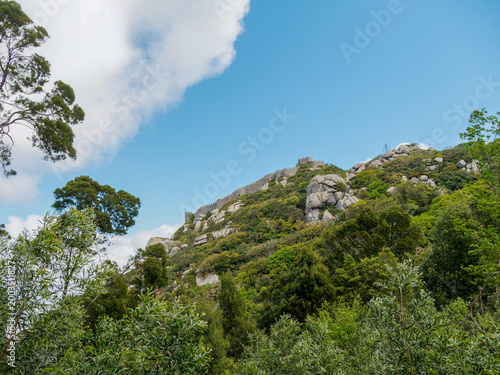 Tablou pe pânză Castelo dos Mouros à Sintra (Portugal), remparts médiévaux dominant une colline