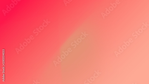 Abstract background featuring a smooth color gradient from vibrant coral red to soft pastel peach, creating a warm visual.