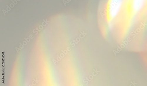 Fotografía Rainbow prism light leak overlay warm golden glow bokeh texture photography effe